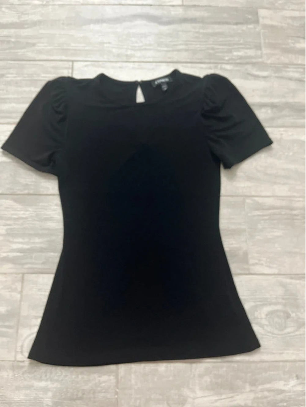Express Black Fitted Top